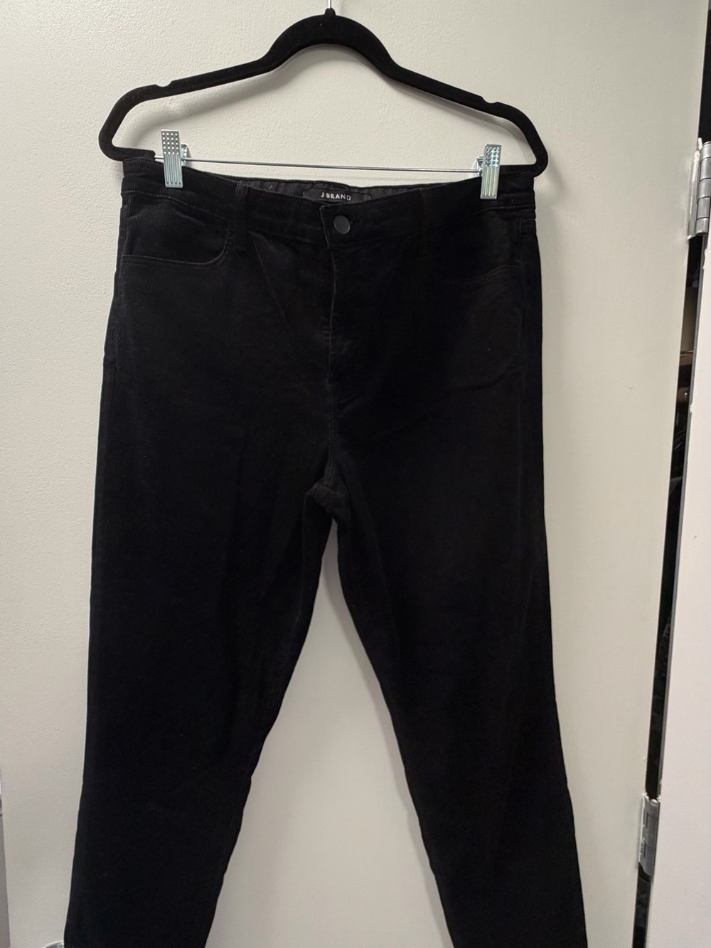J Brand Black Straight-Leg Women’s Corduroy Pants